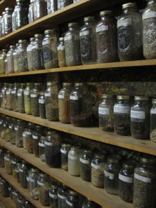 Storing Herbs Jars